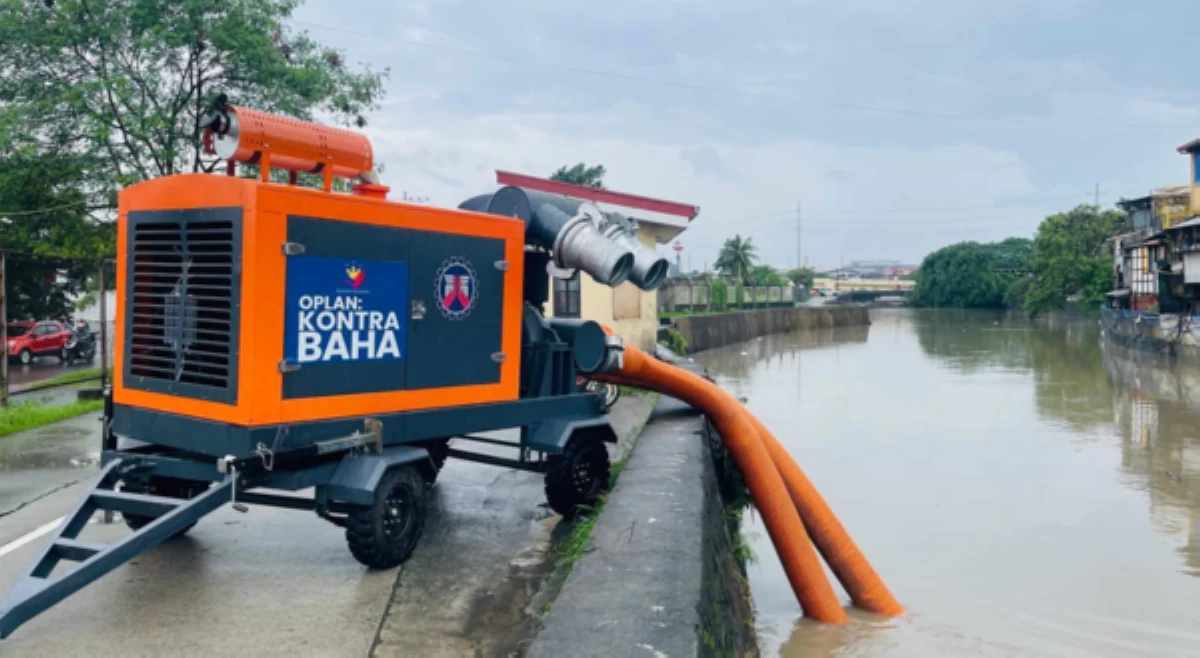 Baha sa Las Pi&ntilde;as, hinigop para ibalik sa ilog