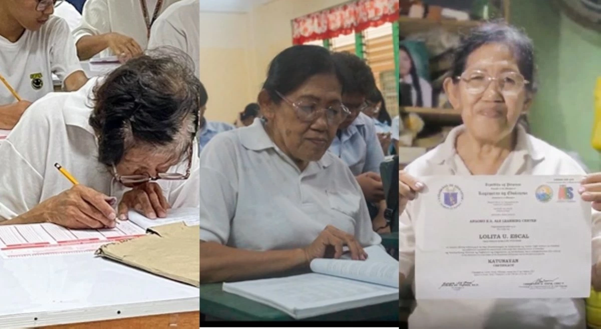 Viral 69-anyos na lolang nag-college entrance exam, AB Journalism student na!