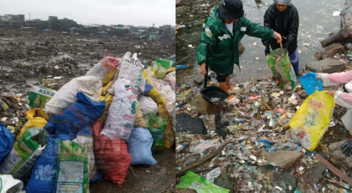 420 sako ng basura,  nahakot sa coastal dike sa Navotas City!