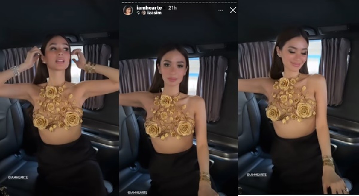 Boobey ni Heart, halos matakpan lang ng flowers