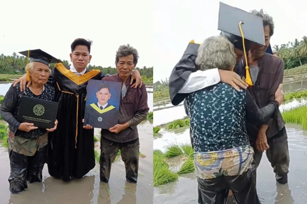 Lolo't lola na magsasaka, nakapagpatapos ng apo sa kolehiyo