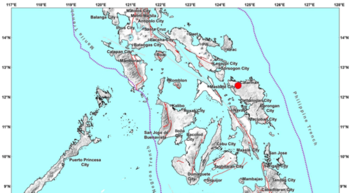 Northern Samar, niyanig ng magnitude 5.0 na lindol