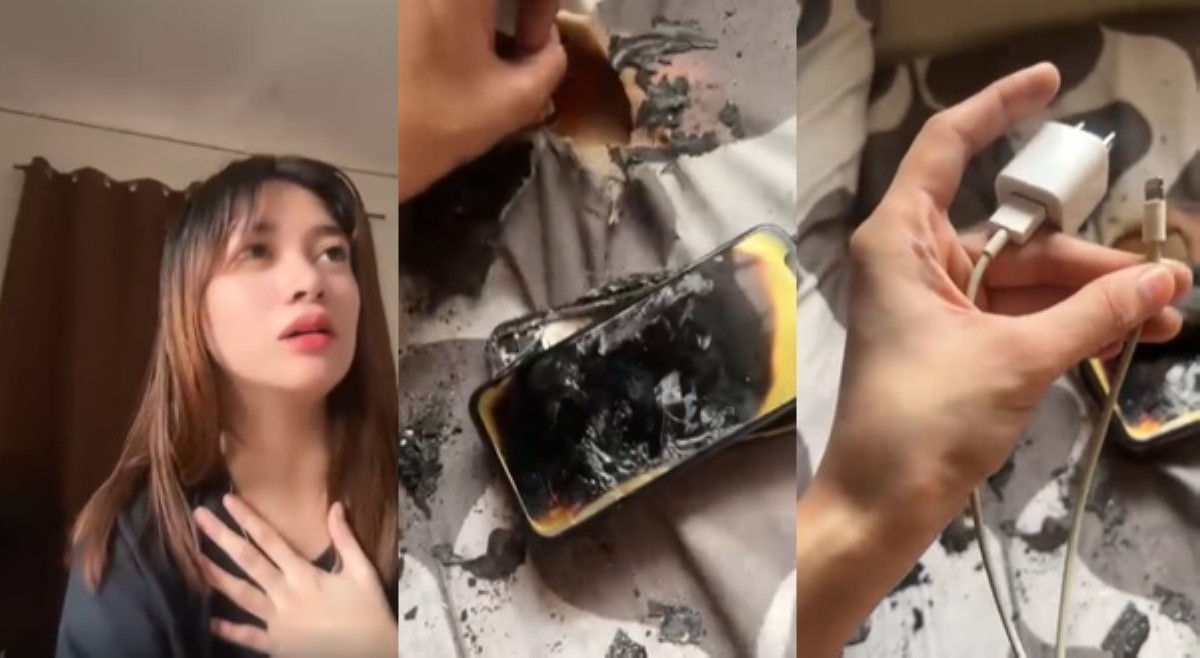 Influencer na nasabugan ng cellphone, nagbabala sa mga mahilig mag-charge habang tulog