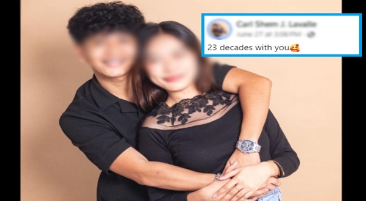 '23 decades with you' post ng lalaki sa jowa niya, kinaaliwan