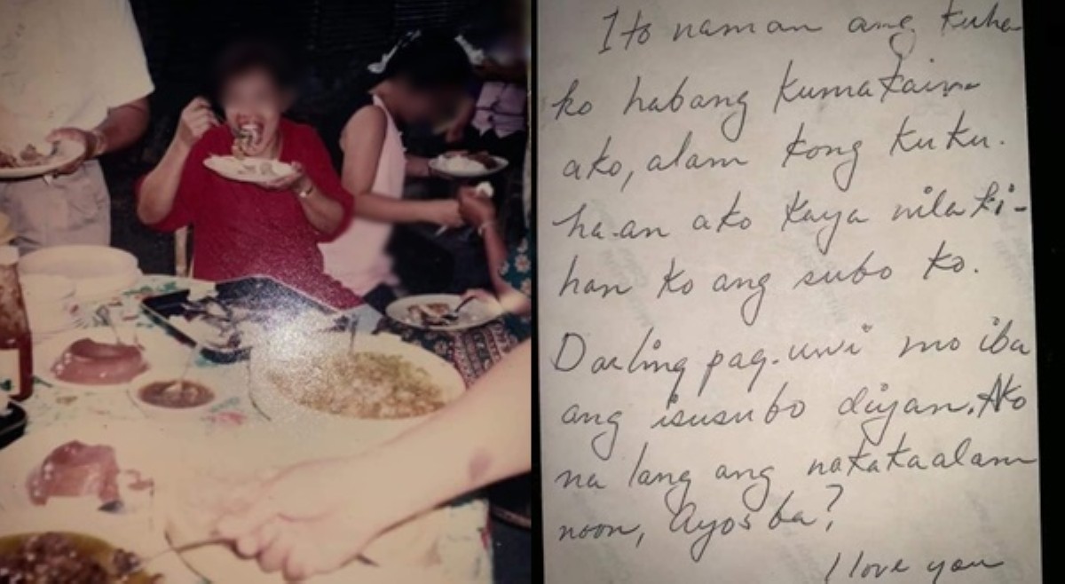 Pilyang mensahe sa likod ng larawang kupas, nagpalikot sa imahinasyon