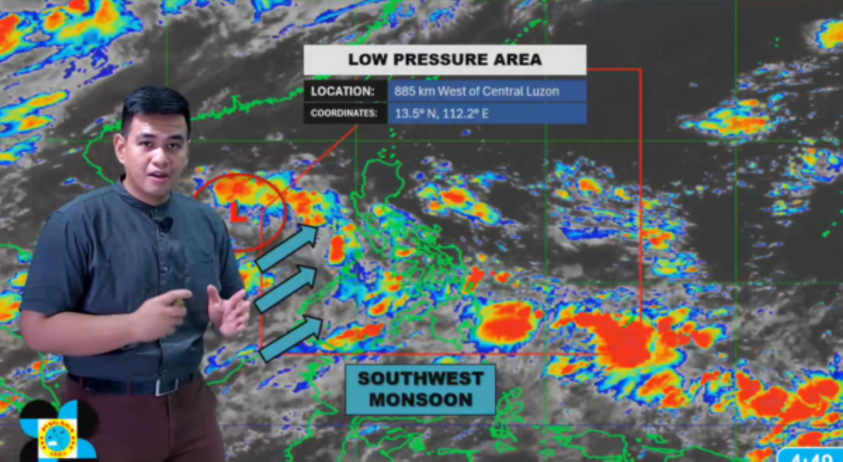 LPA sa labas ng PAR, posibleng maging bagyo -- PAGASA