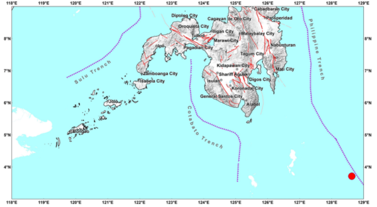 Davao Occidental, niyanig ng magnitude 4.3 na lindol
