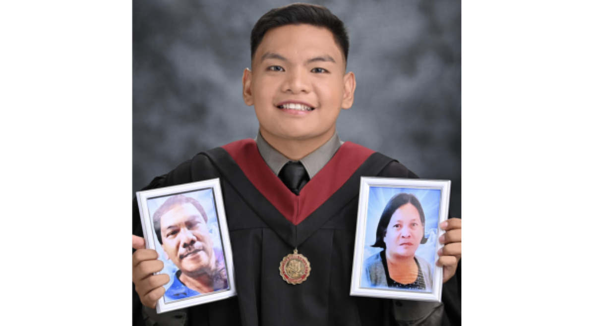Graduate, inialay diploma sa pumanaw na ama't ina