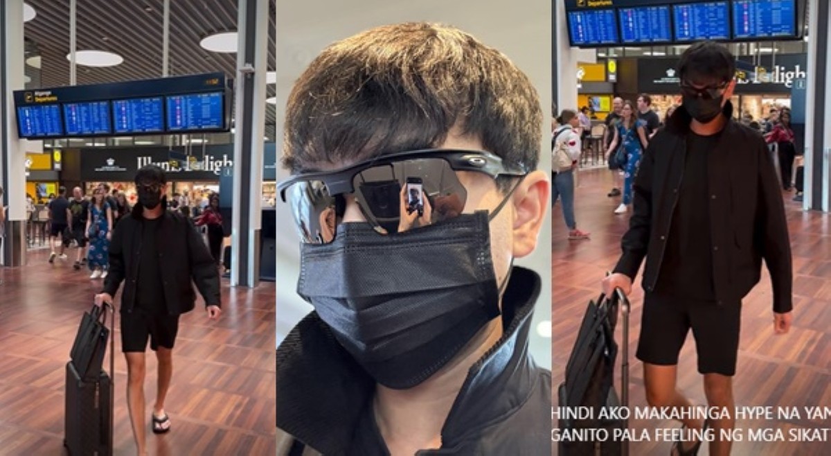 Xian Gaza todo-takip ng mukha sa airport, pang-asar sa BINI?