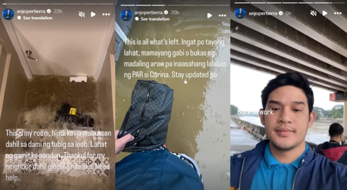 Anjo Pertierra, isang bag lang nasalbang gamit; nag-duty pa rin sa Unang Hirit