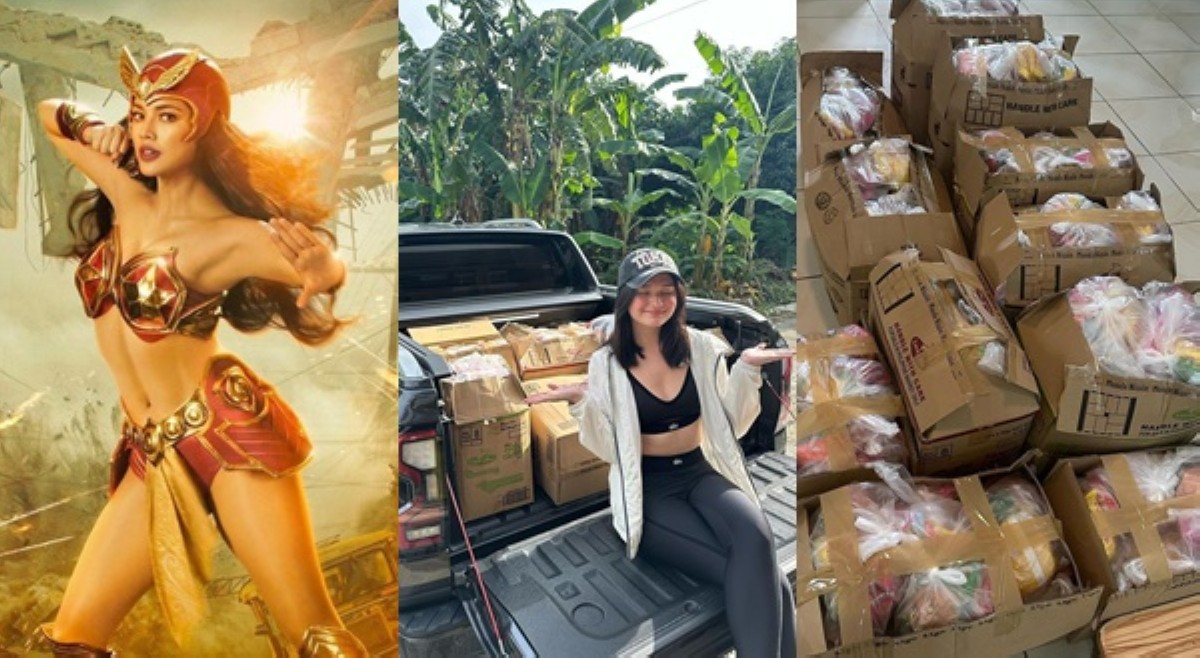 Kira Balinger nag-donate sa mga nasalanta ng bagyo, may pa-quote kay 'Darna'