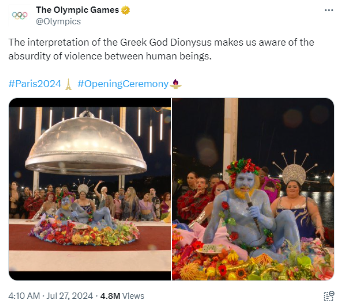 Photo courtesy: Screenshot from The Olympic Games (X)