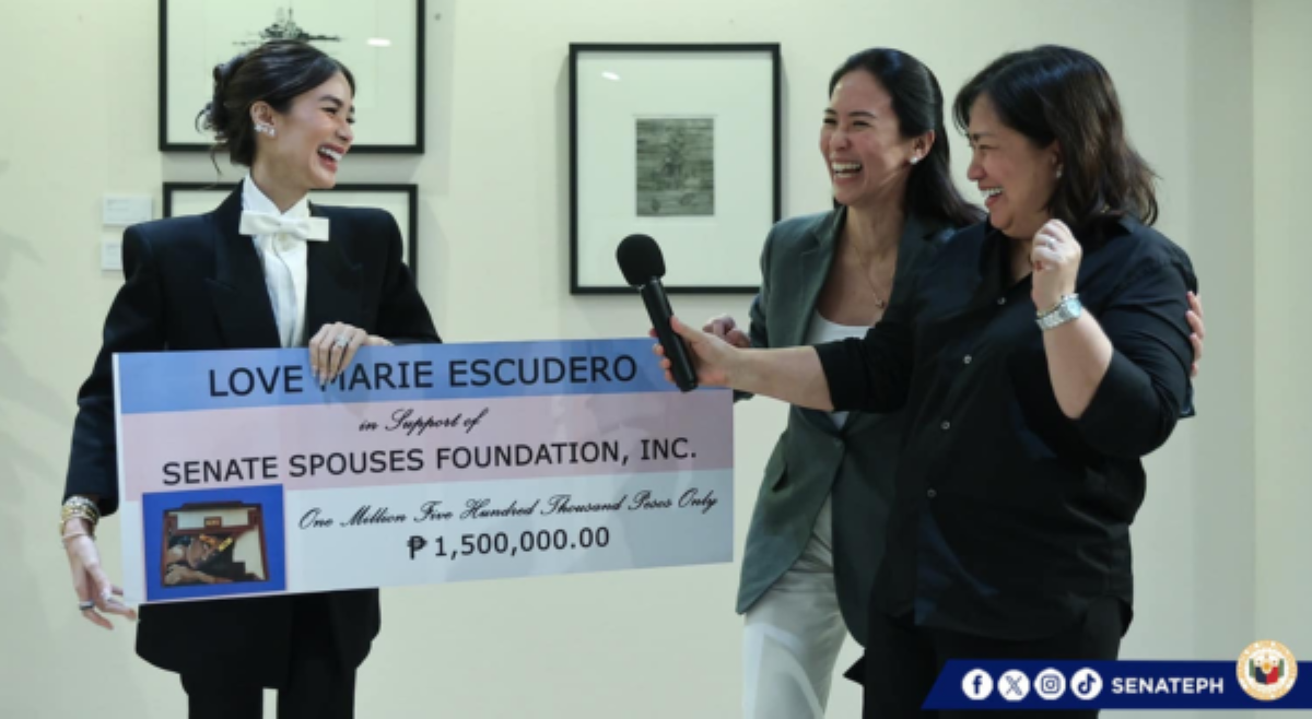 Heart, nag-donate ng P1.5M sa Senate Spouses Foundation, Inc.