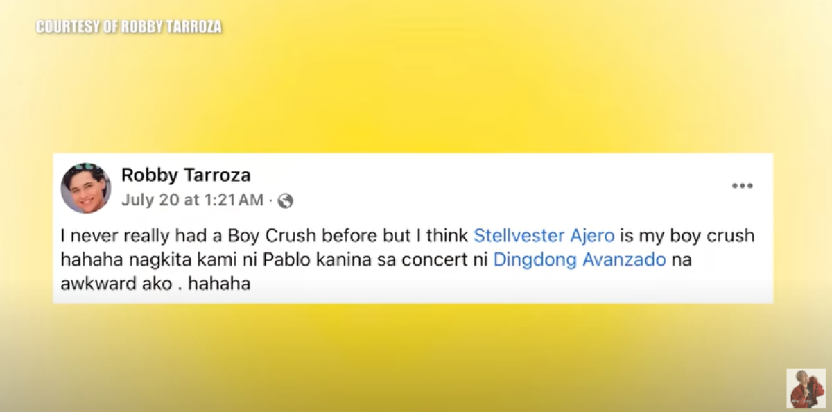 Photo courtesy: Robby Tarroza (FB) via Romel Chika Network (YouTube)