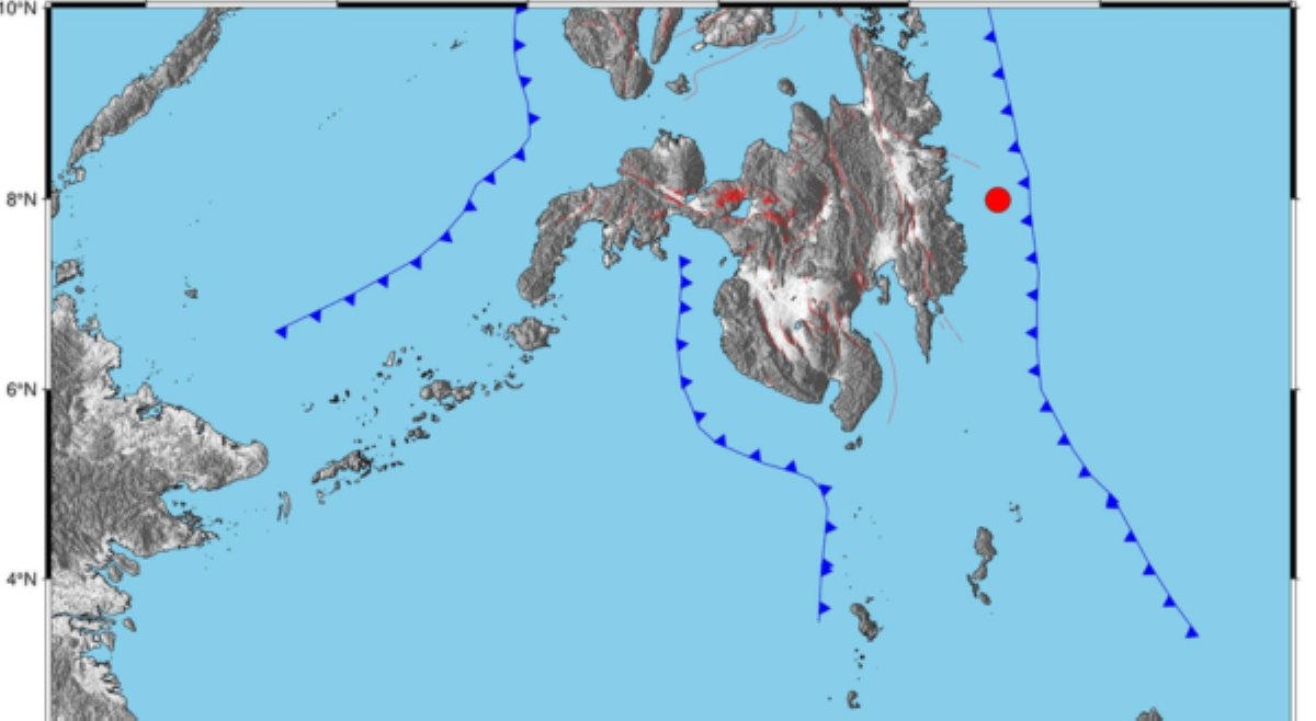 Magnitude 4.2 na lindol, tumama sa Davao Oriental