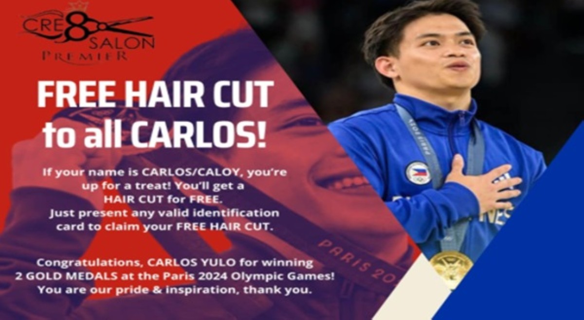 Salon sa isang mall sa Bulacan, may libreng gupit sa mga 'Carlos'