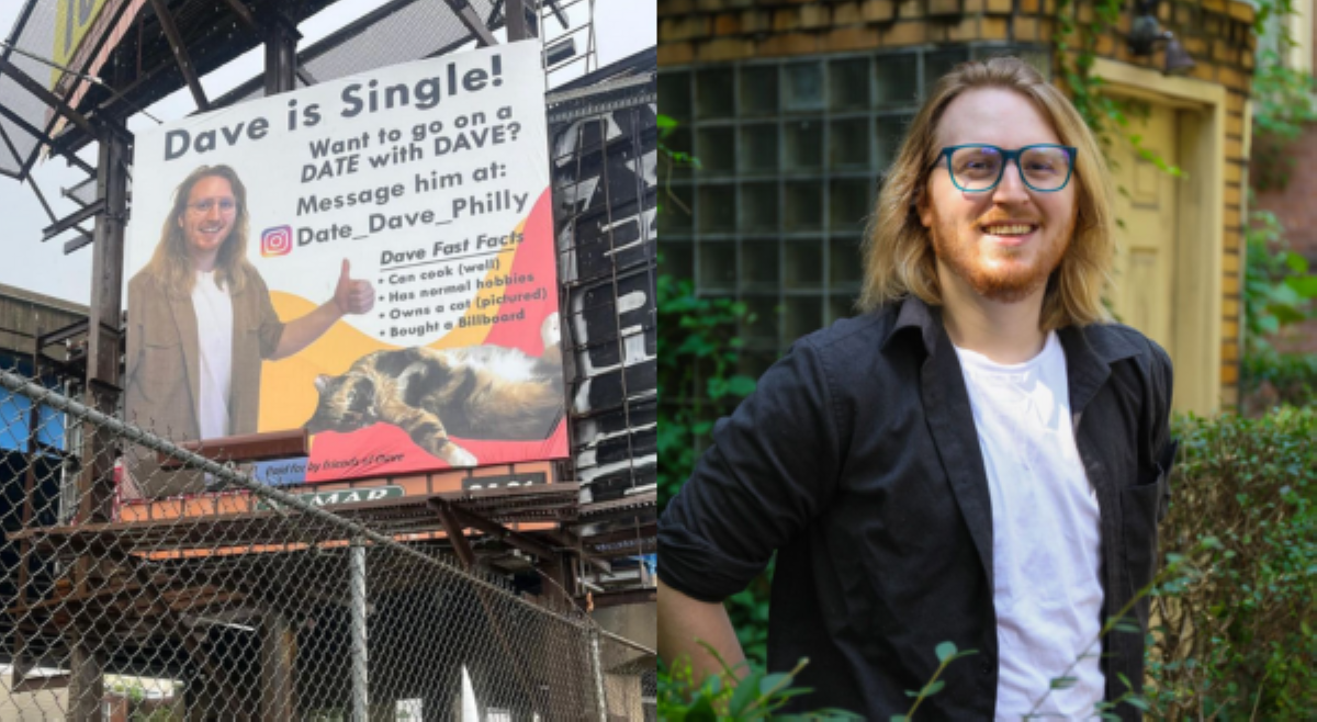 'Pagod na kaka-swipe?' Lalaki, ibinalandra sarili sa billboard para makahanap ng ka-date!