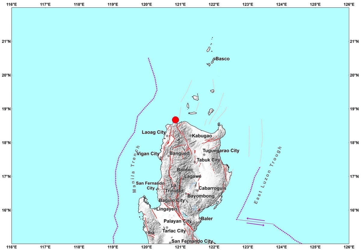 Ilocos Norte, niyanig ng magnitude 4.2 na lindol
