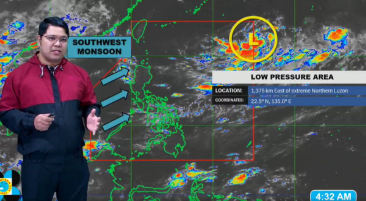 LPA sa loob ng PAR, malaki ang tsansang maging bagyo -- PAGASA