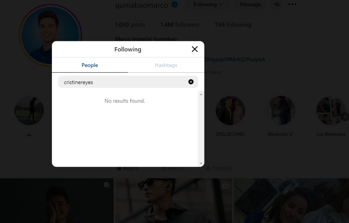 Photo courtesy: Screenshot from Marco Gumabao (IG)