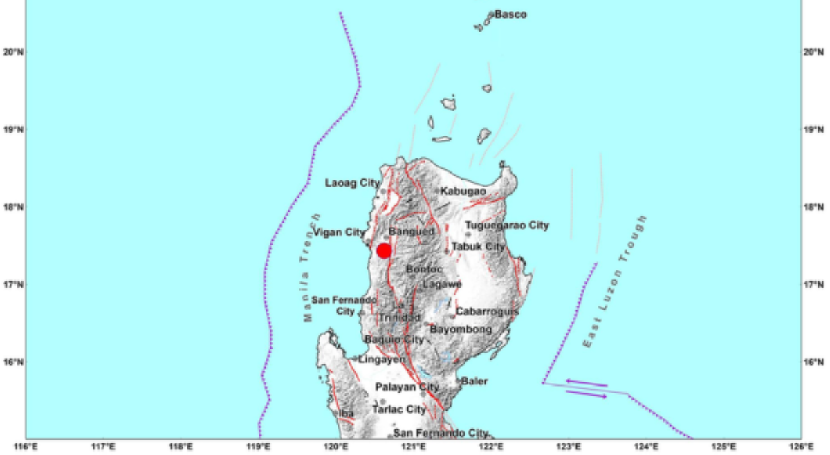 Magnitude 4.3 na lindol, tumama sa Abra