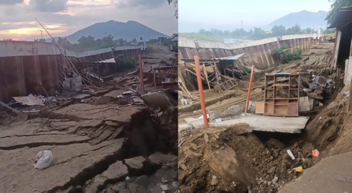 ₱91M flood mitigation project na sinimulan nitong March 2024, nag-collapse!