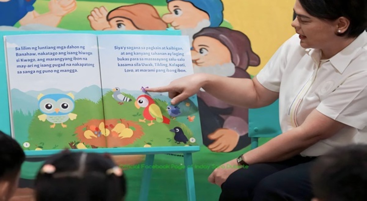 Problema ng bayan, hindi libro kundi kahinaan sa pagbabasa ng kabataan!&mdash;VP Sara