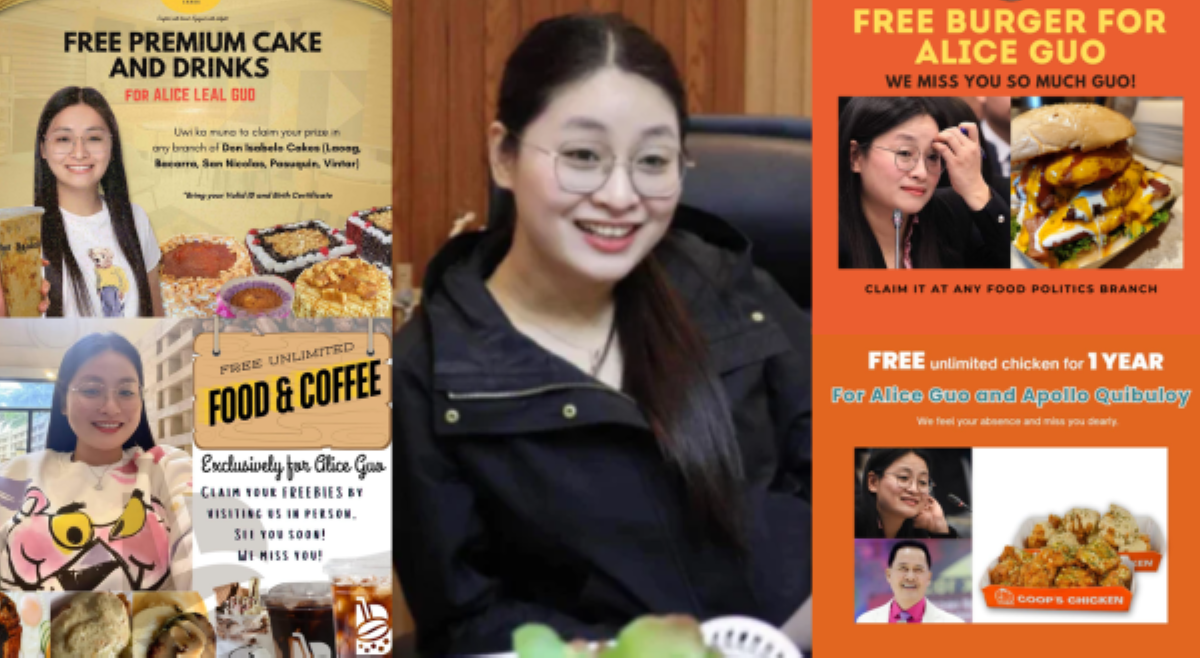LIST: Restaurants na may pa-libreng foods kay Alice Guo kapag nakauwi ng PH