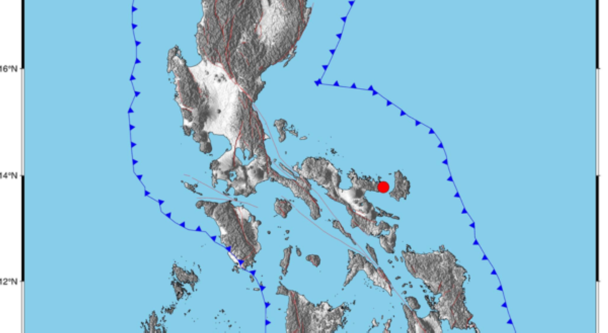 Magnitude 4.3 na lindol, tumama sa Camarines Sur
