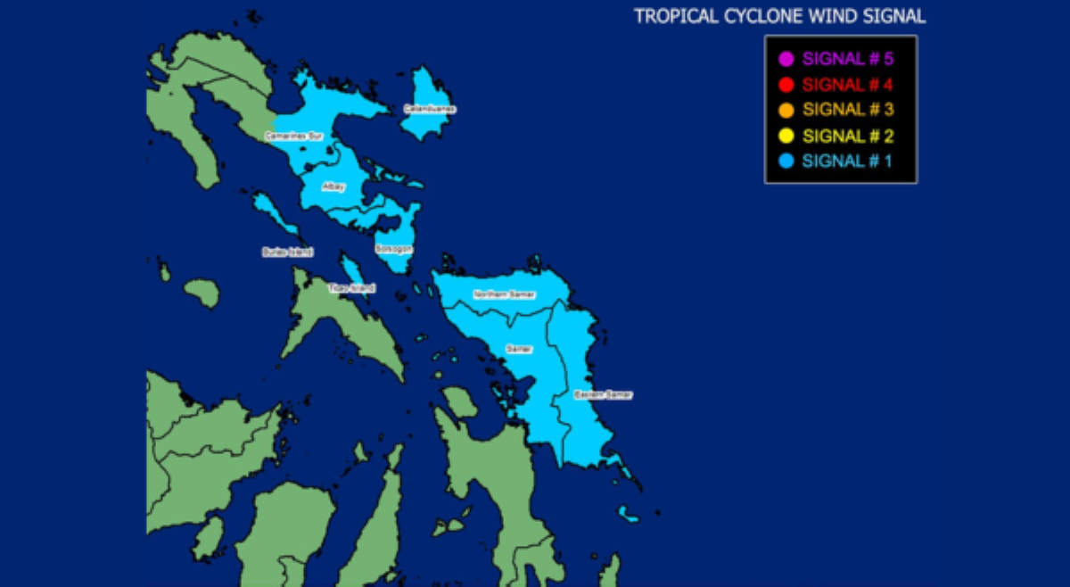 Dahil kay Enteng: Signal No. 1, itinaas na sa ilang bahagi ng Luzon, Visayas