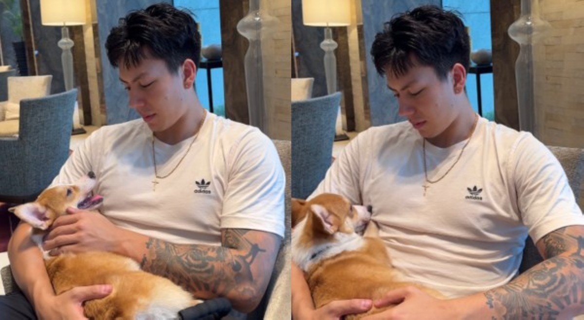 Gusto rin makikandong? Netizens gusto na lang maging aso ni Dwight Ramos