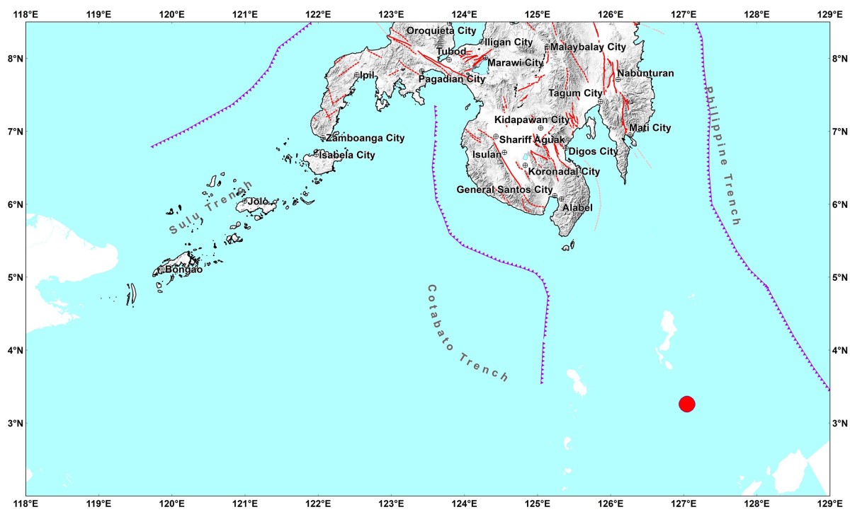 Davao Occidental, niyanig ng magnitude 4.8 na lindol