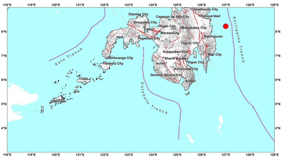 Magnitude 4.0 na lindol, tumama sa Surigao del Sur