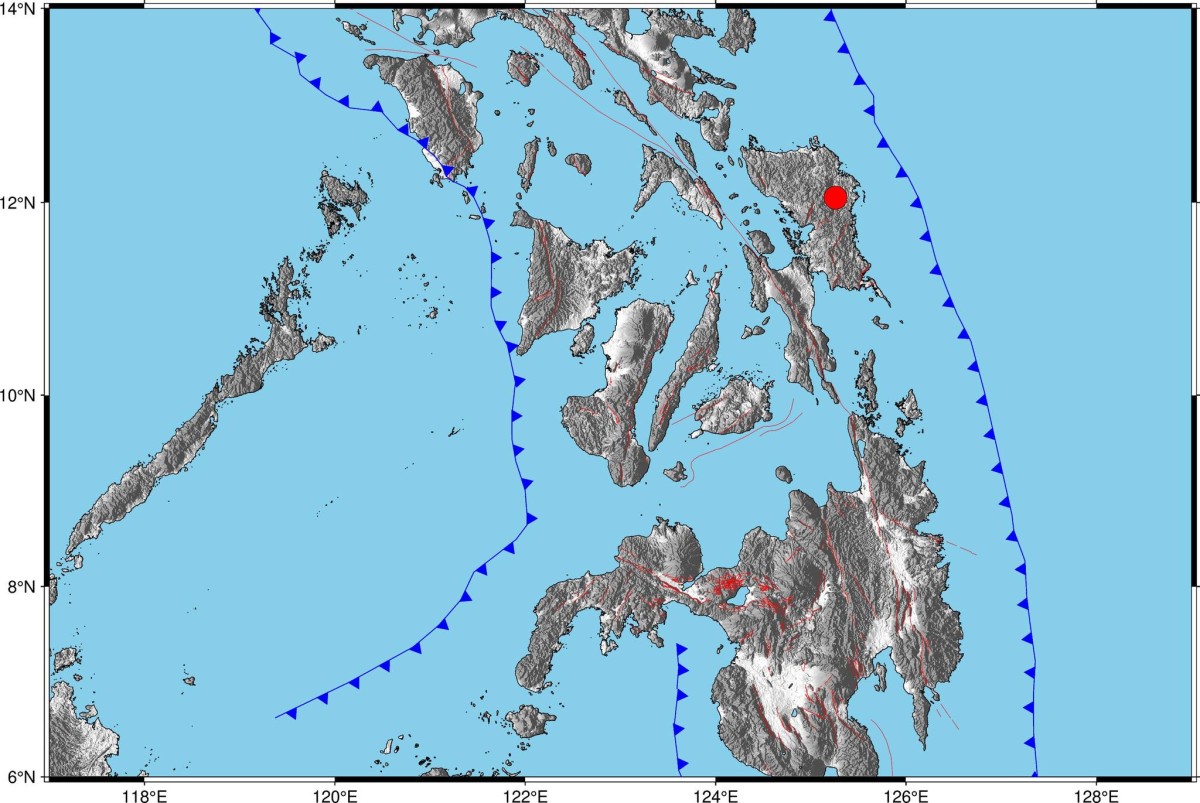 Eastern Samar, niyanig ng magnitude 4.3 na lindol