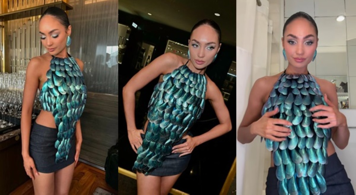 R' Bonney Gabriel, nagbalandra ng tahong sa NYFW