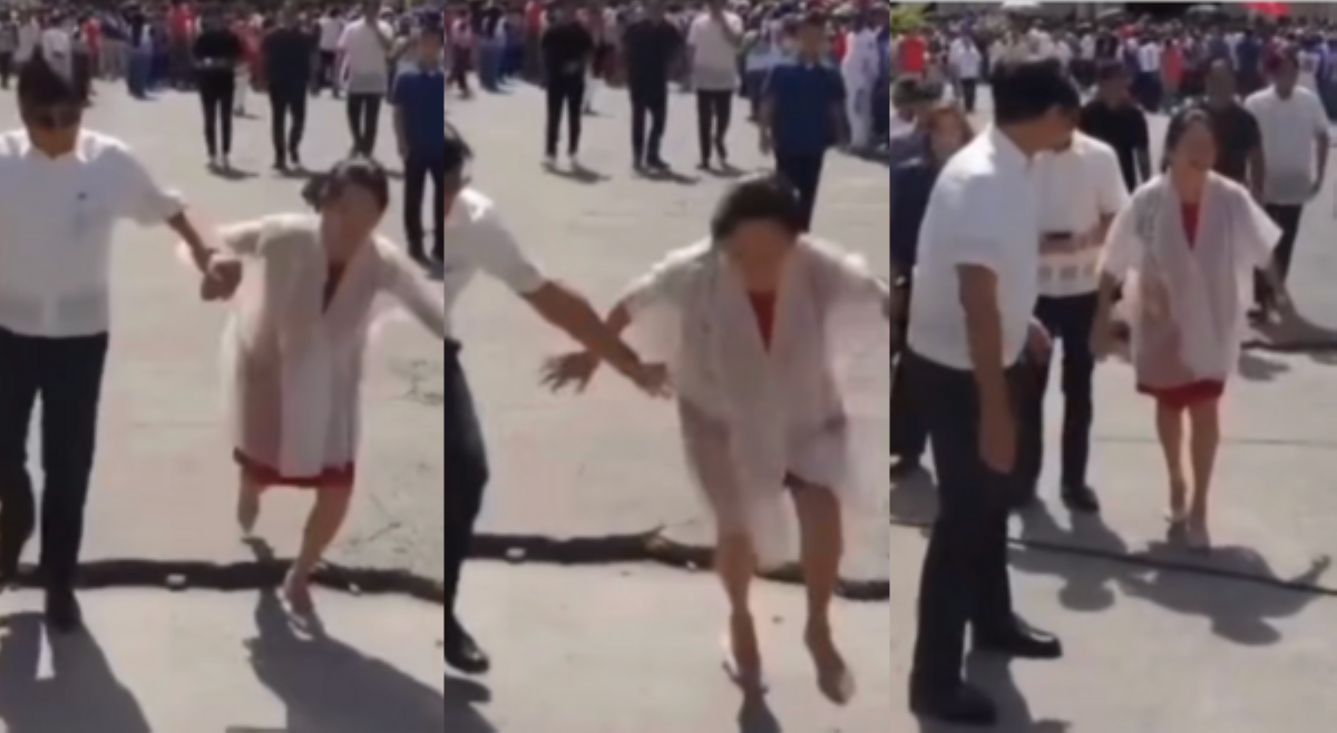 First Lady Liza Marcos, natapilok sa Ilocos Norte