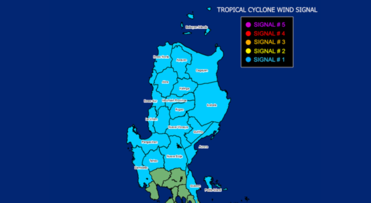 Bagyong Gener, bahagyang lumakas; Signal No. 1, itinaas sa 19 lugar sa Luzon