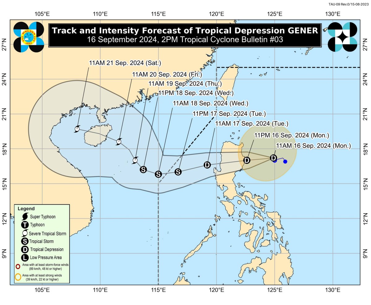 Gener, napanatili ang lakas habang nasa baybayin ng Cagayan Valley