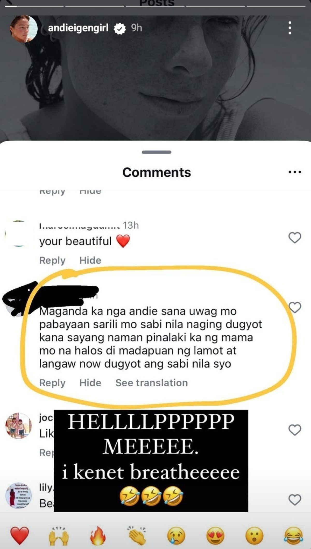 Photo courtesy: Andi Eigenmann (IG)