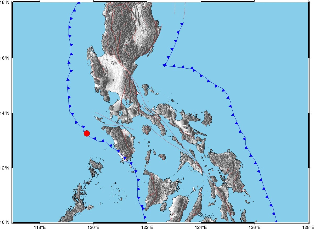 Occidental Mindoro, niyanig ng magnitude 4.1 na lindol