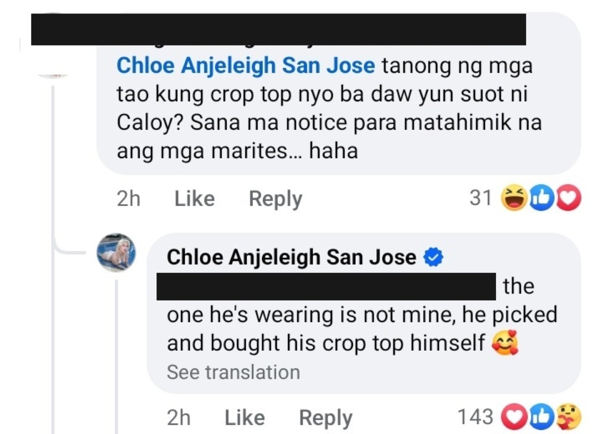 Photo courtesy: Chloe Anjeleigh San Jose (FB)