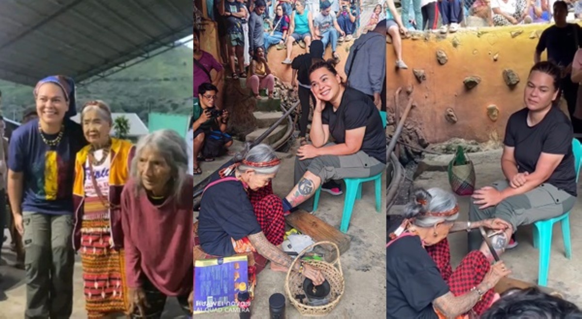 VP Sara 'sinuway' ang nanay, nagpa-tattoo kay Apo Whang-Od