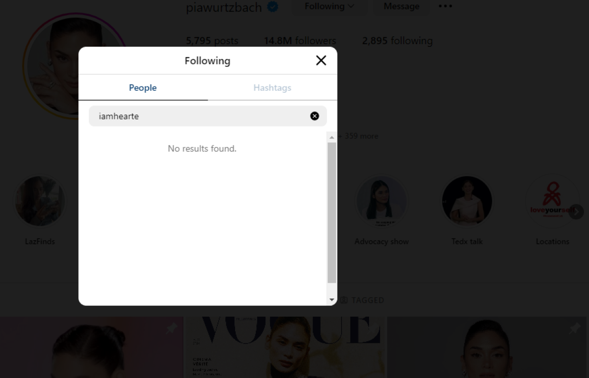 Photo courtesy: Screenshot from Pia Wurtzbach-Jauncey (IG)