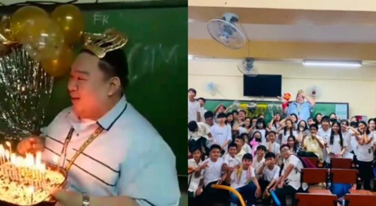 Sorpresa ng Grade 7 students sa kanilang guro, nagpaantig ng damdamin
