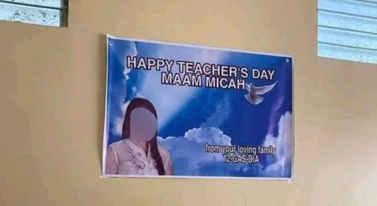 Guro ginawang 'patay' sa Teachers' Day greetings; umani ng reaksiyon sa netizens