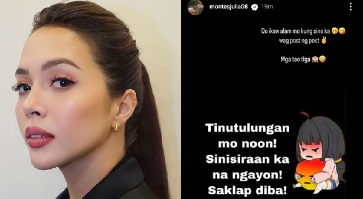 Julia Montes banas sa tinulungan noon, sinisiraan na siya ngayon