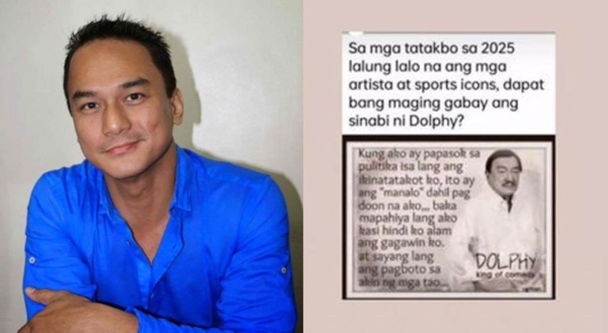 'Patama sa artista, sports icons?' Gardo ni-reshare pahayag ni Dolphy tungkol sa politika
