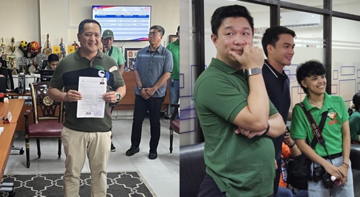 Dominic Roque, naispatan sa COC filing ni Bong Suntay