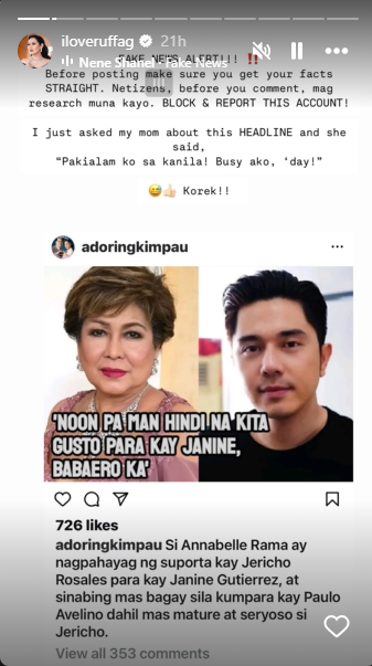 Photo courtesy: Ruffa Gutierrez (IG)