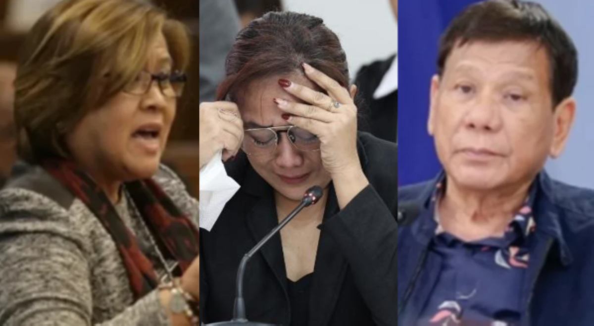 De Lima sa pagdawit ni Garma kay Duterte sa &lsquo;reward system&rsquo; ng drug war: &lsquo;Laglagan na!&rsquo;